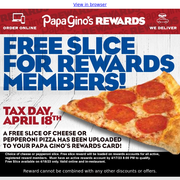 🍕 🍕 FREE SLICE With Your Name On It! 🍕 🍕