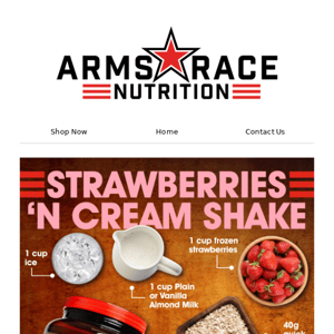 ARN VEGAN Strawberries 'n Cream Shake Recipe!