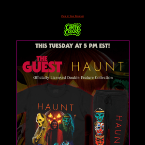 🎃 Haunt + The Guest 🎃 This Tuesday! 🔪