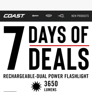 7 Days of Deals: 3650 Lumen Flashlight Savings