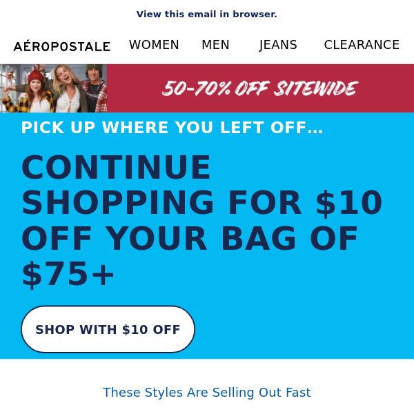 Aeropostale Clearance Sale