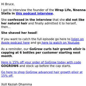 Founder Nnenna of Wrap Life Admitted she didn't like her natural hair!