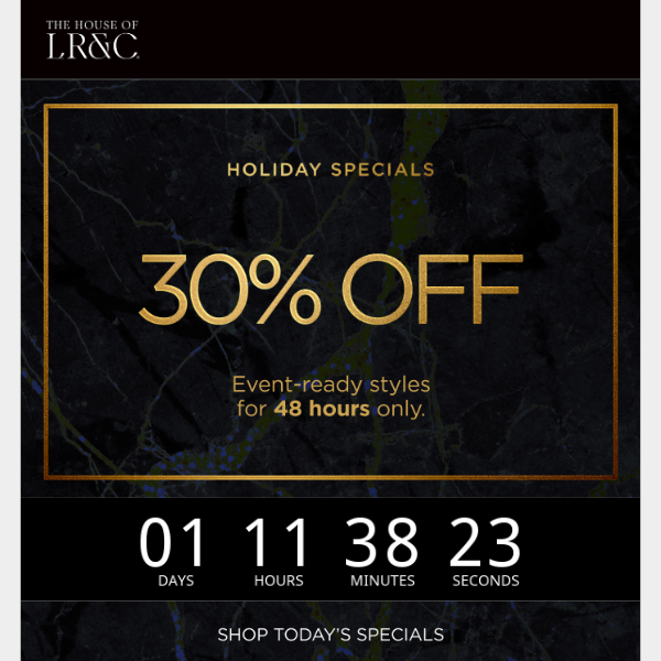 The next holiday special is here, 48 hours only