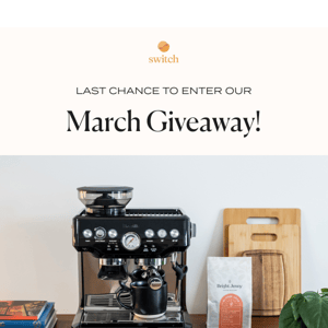 , this espresso machine could be yours! 😍