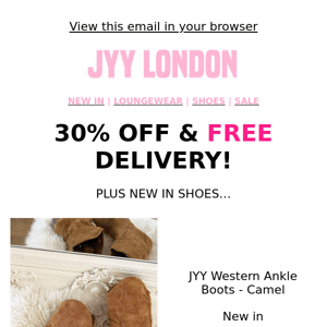 30% OFF EVERYTHING & FREE DELIVERY😛