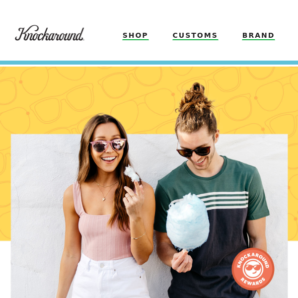 You have 875 points to spend at Knockaround.com 🎉