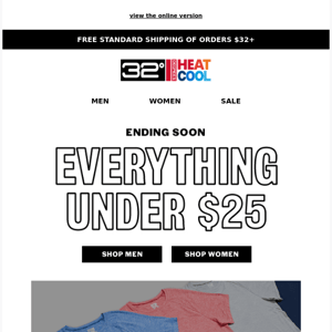 The Everything Under $25 Sitewide Sale Ends Soon!