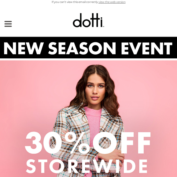 Get shopping with 30% off Storewide
