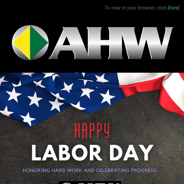 Happy Labor Day from AHW!!