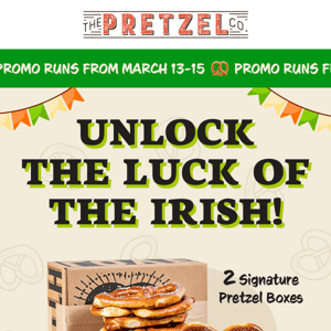 🥨☘️ Unlock the luck of the Irish!