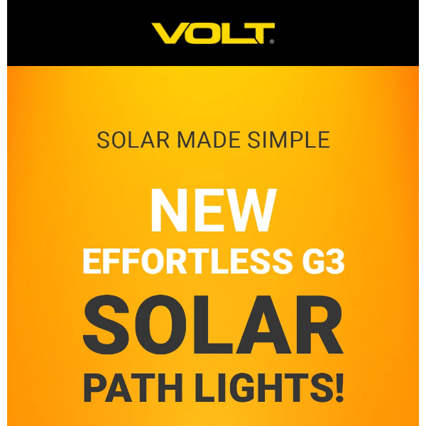 Solar Made Simple: Celebrate with the NEW Effortless G3 Path Lights!