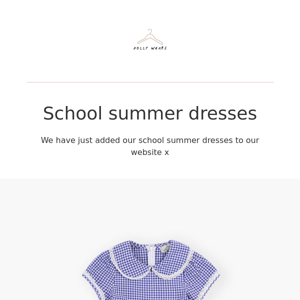 School summer dresses now available online