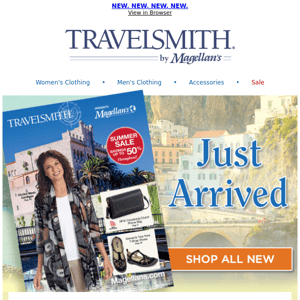 Browse Our All-New Travel Items ~ Online Now!