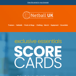Netball UK Scorecards 📝
