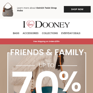 Sitewide Savings: Up to 70% off for Friends & Family