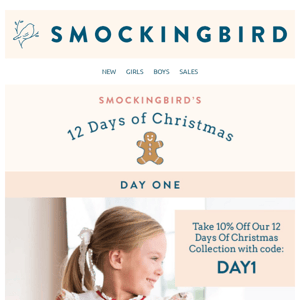 Smockingbird's 12 Days of Christmas Starts NOW