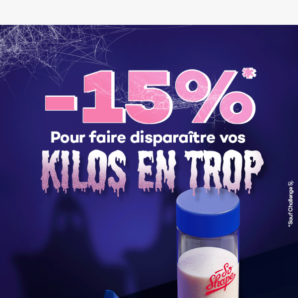 Effrayez vos kilos avec un code PROMO 👻