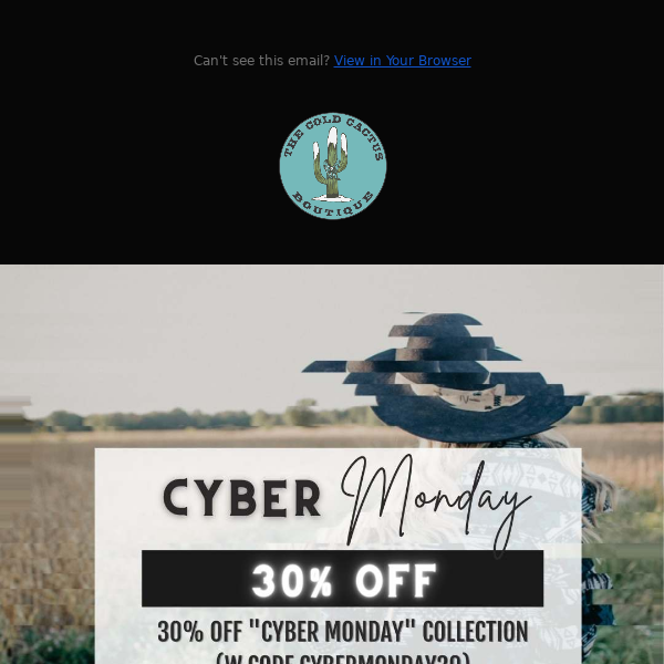 CYBER MONDAY {30% OFF} SAVINGS 😱