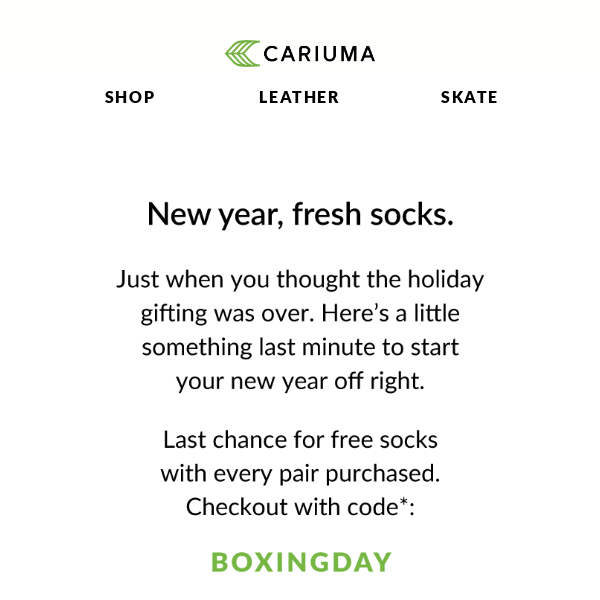 New year, fresh socks