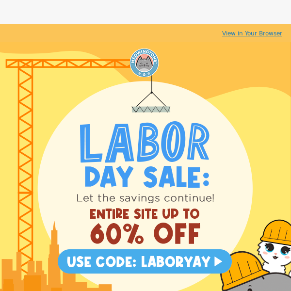 Labor Day Sale MADNESS: up to 60% OFF! 🚨