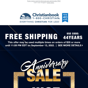 Free Shipping + New Deals Added to Our Anniversary Sale