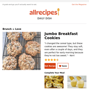 Jumbo Breakfast Cookies