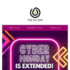 Cyber Monday extended for one last day!