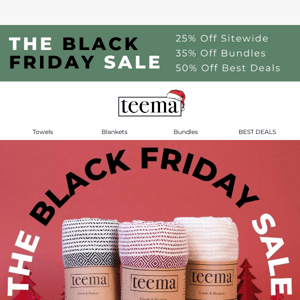 Teema Towels, Don't Miss These Deals! Save Up To 50% Off Sitewide Now 🖤