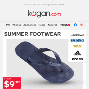 🩴 Havaianas, Birkenstocks & More - Summer Footwear from $9.99!*