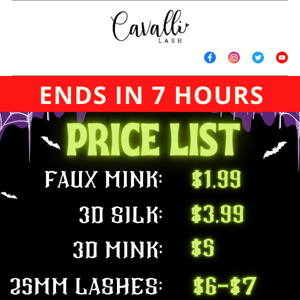 👻FINAL 7 HOURS👻 $1.99 ALL FAUX MINK LASHES✨