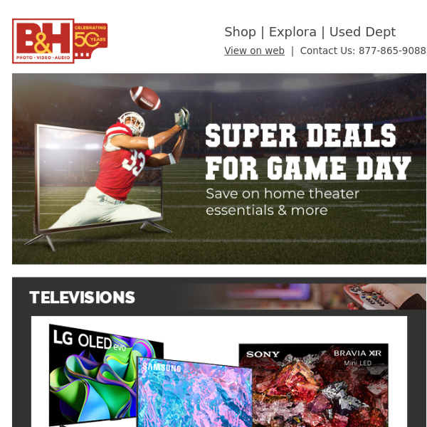 🏈 Super Deals for Game Day - Save on Home Theater Essentials & More!