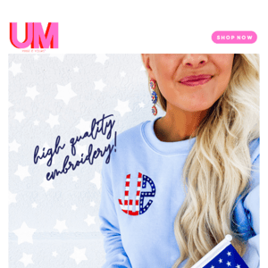 ⭐LIMITED EDITION⭐Stars & Stripes Monograms!