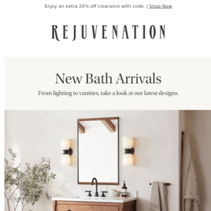 Just added: New arrivals for your bath