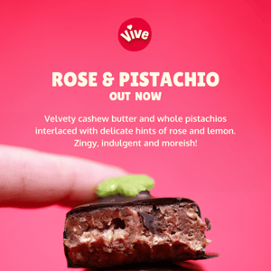 January's flavour is here! Try Rose & Pistachio 🌹✨