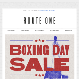 Boxing Day Sale Now On – Up To 65% Off