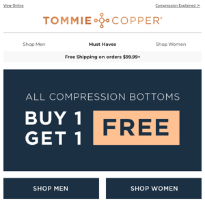 BOGO FREE Compression Bottoms!