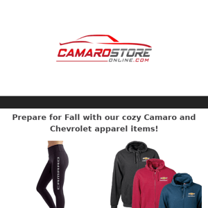 Get Ready for Fall with Our Camaro Apparel!