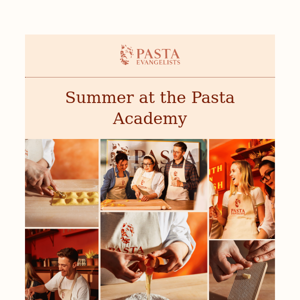 Explore exclusive pasta classes this summer 👩‍🍳