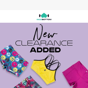 New clearance goodies added