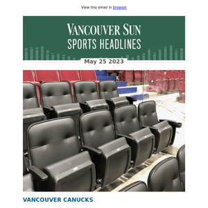 Canucks adding VIP section between team benches at Rogers Arena