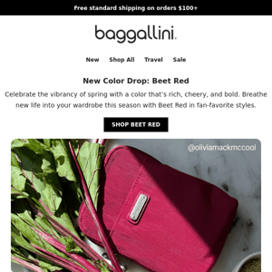 Go Bold with NEW Beet Red