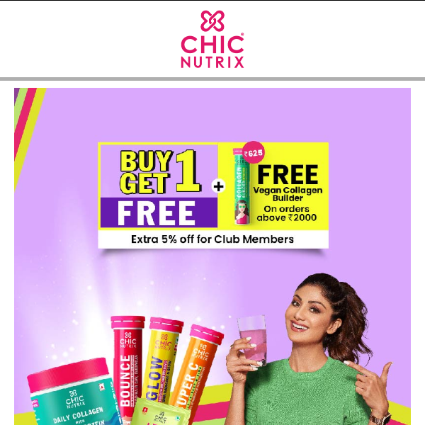 The Chicnutrix Buy 1, Get 1 Free Sale is on!