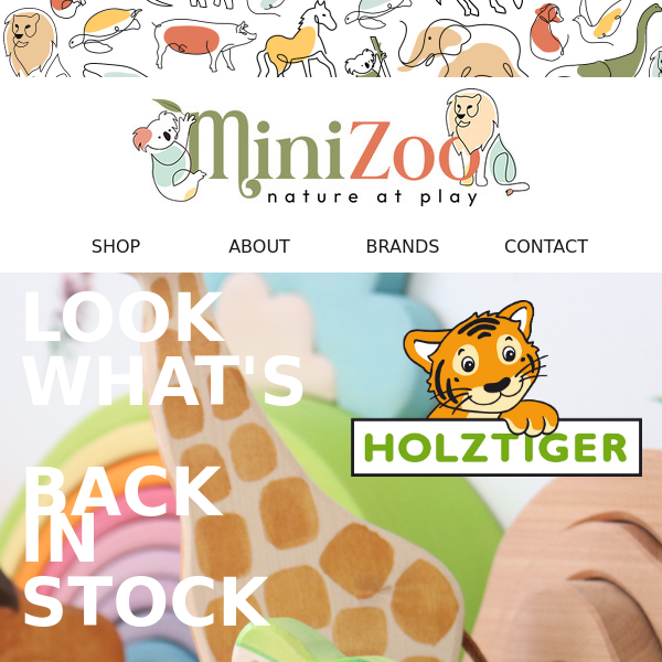 Create Adventure: Huge Restock of Holztiger Toys! 🐨