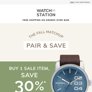 Hurry To Pair & Save