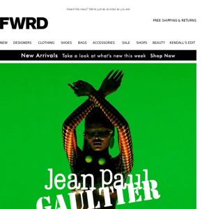 NEW to FWRD: Jean Paul Gaultier
