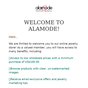 Welcome to Alamode Fashion Jewelry!