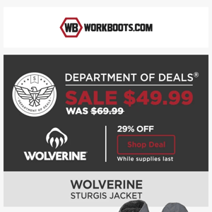 DOD: ⚠️ $49.99 Wolverine jacket (nearly sold out!) ⚠️