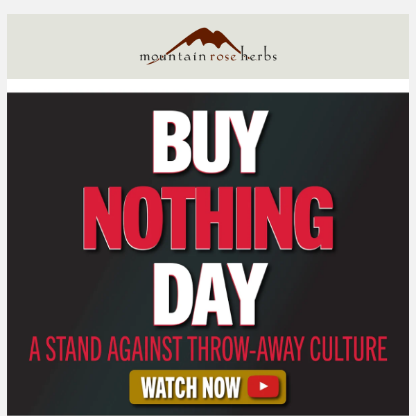 Buy Nothing Day 2023