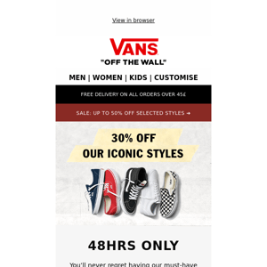 [48HRS ONLY] 30% OFF iconic styles