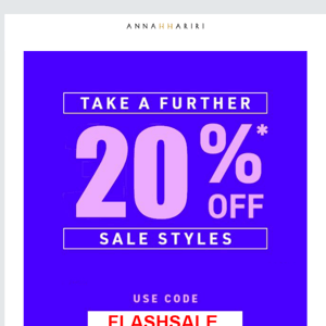 Shop Now and Save an Extra 20% on Sale Styles